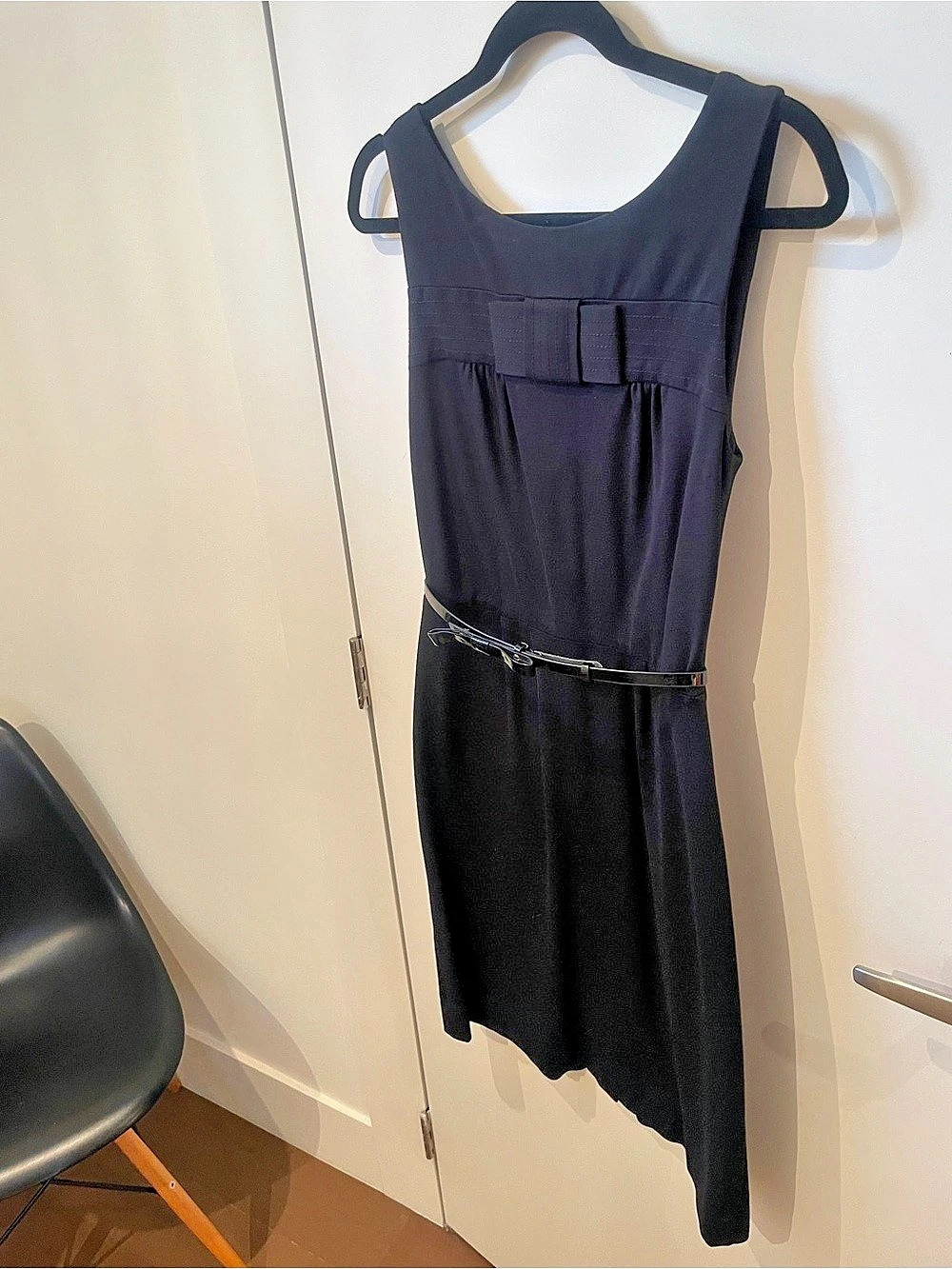 Kate Spade  Black Ponte Mini Dress Size 4 with belt